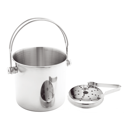 No cover single ice bucket (with mezzanine)