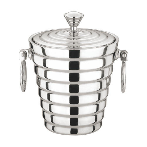 Silver diamond double-loop    double-layer ice bucket