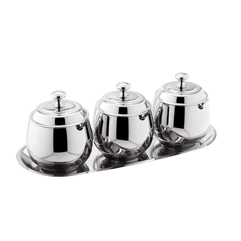 304 fine throw cone steel cover (glass cover) seasoning jar