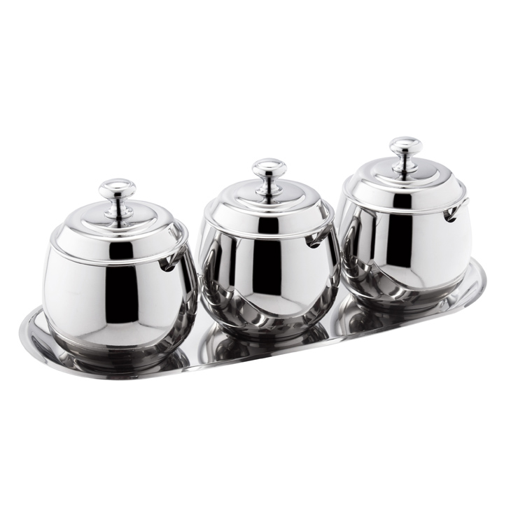 304Cone stainless steel cover spice jar